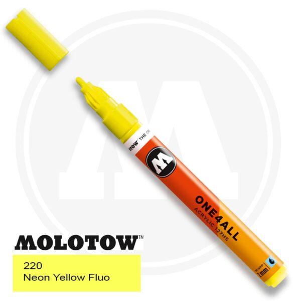 Molotow One4all Ακρυλικός Μαρκαδόρος 220 Neon Yellow Fluo (2mm)