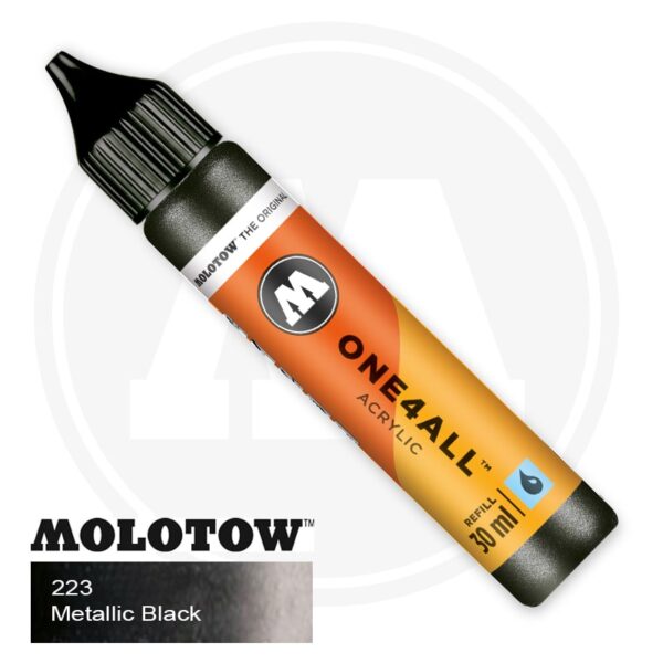 Molotow One4all Refill 30ml (223 Metallic Black)
