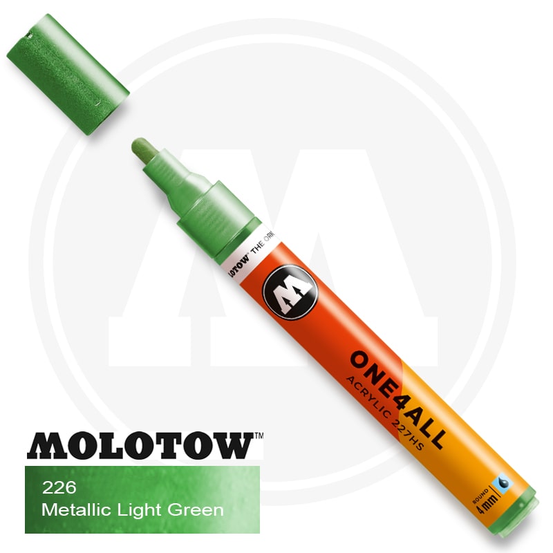 Molotow One4all Ακρυλικός Μαρκαδόρος 228 Metallic Light Green (4mm)