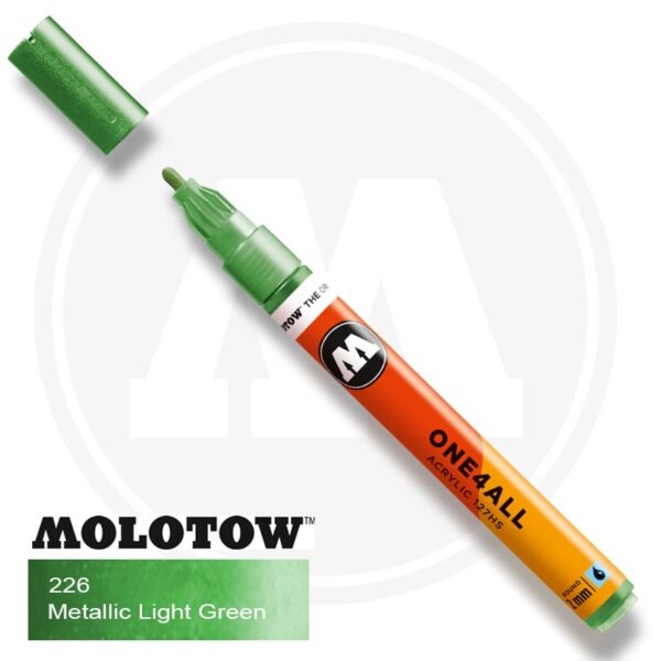 Molotow One4all Ακρυλικός Μαρκαδόρος 226 Metallic Light Green (2mm)