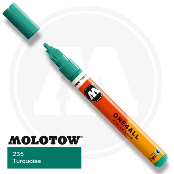 Molotow One4all Ακρυλικός Μαρκαδόρος 235 Turquoise (2mm)