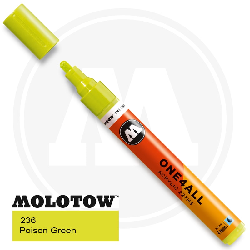 Molotow One4all Ακρυλικός Μαρκαδόρος 236 Poison Green (4mm)