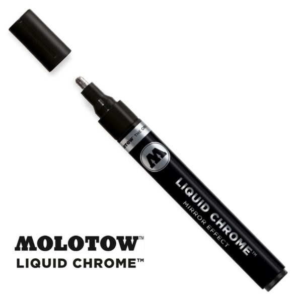 Molotow LIQUID CHROME Marker 4mm - Μαρκαδόρος για Εφέ Χρωμίου Molotow 4mm