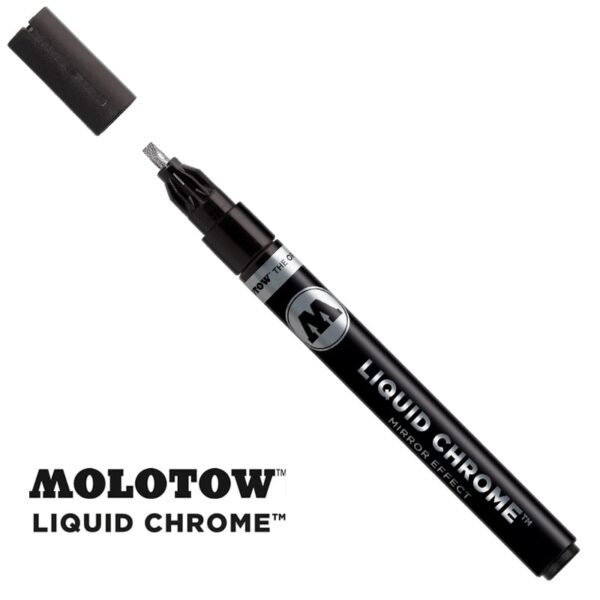 Molotow LIQUID CHROME Marker 3mm (Calligraphy) - Μαρκαδόρος για Εφέ Χρωμίου Molotow 3mm (Καλλιγραφίας)
