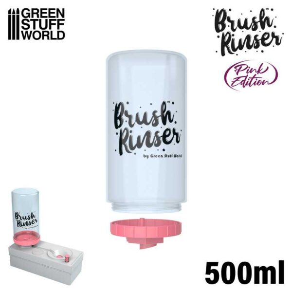 BRUSH RINSER BOTTLE 500ml (Pink) - Δοχείο Νερού 500ml για Συσκευή Πλυσίματος Πινέλων (Ροζ)