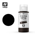 Vallejo Textile Color (METALLIC BLACK 60ml) - Χρώμα Vallejo για ύφασμα (METALLIC BLACK 60ml)