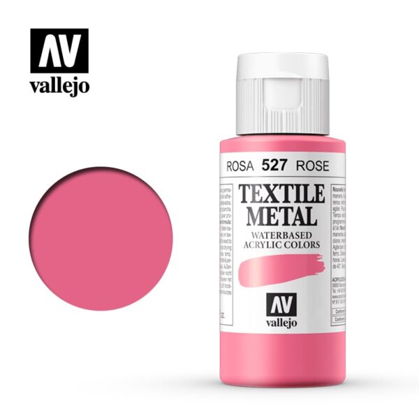Vallejo Textile Color (METALLIC ROSE 60ml) - Χρώμα Vallejo για ύφασμα (METALLIC ROSE 60ml)