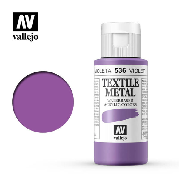 Vallejo Textile Color (METALLIC VIOLET 60ml) - Χρώμα Vallejo για ύφασμα (METALLIC VIOLET 60ml)