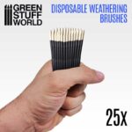 25x Disposable Weathering Brushes - 25x Πινέλα για Δημιουργία Φθορών