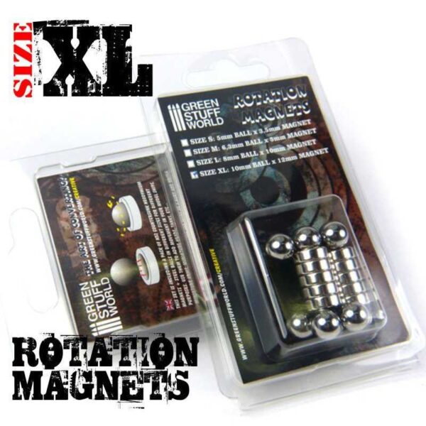 Rotation Magnets - Size XL x10 - Μαγνήτες Περιστροφής - Μέγεθος XL (10τεμ.)
