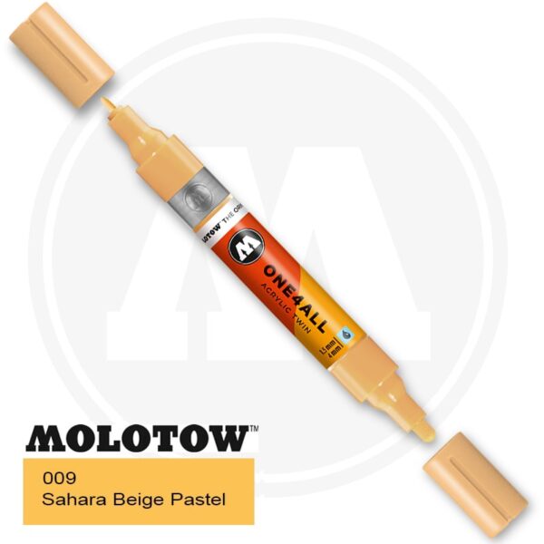 Molotow One4all Ακρυλικός Μαρκαδόρος 009 Sahara Beige Pastel (TWIN 1,5 - 4 mm)