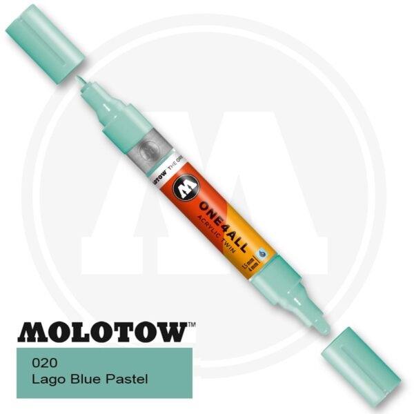 Molotow One4all Ακρυλικός Μαρκαδόρος 020 Lago Blue Pastel (TWIN 1,5 - 4 mm)