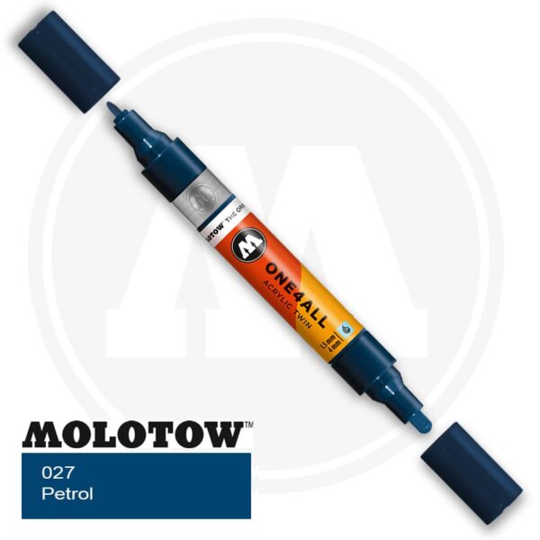 Molotow One4all Ακρυλικός Μαρκαδόρος 027 Petrol (TWIN 1,5 - 4 mm)