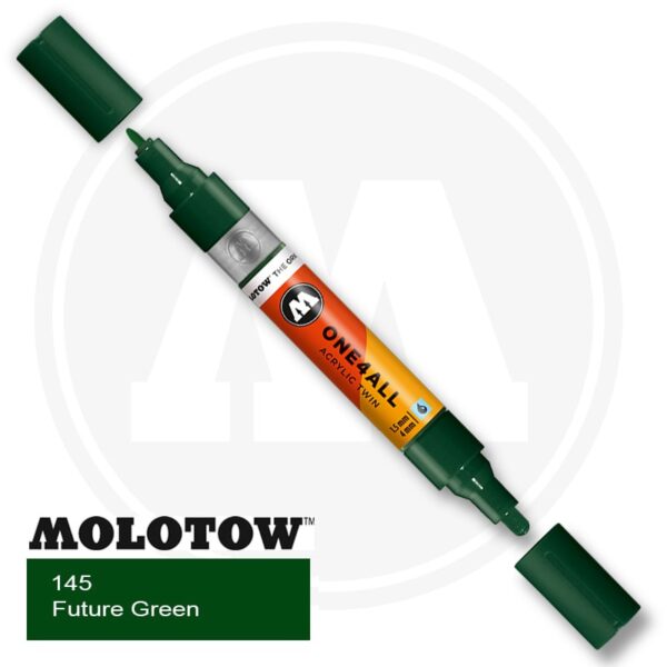 Molotow One4all Ακρυλικός Μαρκαδόρος 145 Future Green (TWIN 1,5 - 4 mm)