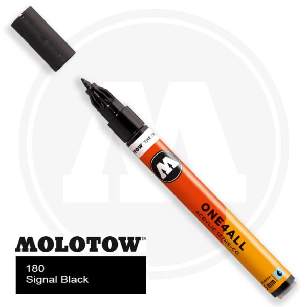 Molotow One4all Ακρυλικός Μαρκαδόρος 180 Signal Black (1,5mm)