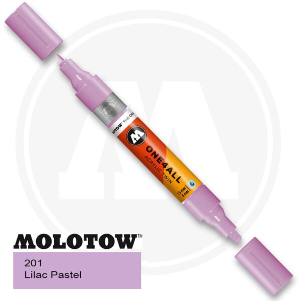 Molotow One4all Ακρυλικός Μαρκαδόρος 201 Lilac Pastel (TWIN 1,5 - 4 mm)