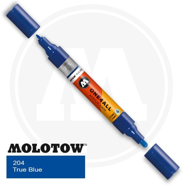 Molotow One4all Ακρυλικός Μαρκαδόρος 204 True Blue (TWIN 1,5 - 4 mm)
