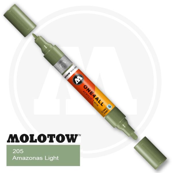 Molotow One4all Ακρυλικός Μαρκαδόρος 205 Amazonas Light (TWIN 1,5 - 4 mm)