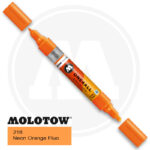Molotow One4all Ακρυλικός Μαρκαδόρος 218 Neon Orange Fluo (TWIN 1,5 - 4 mm)