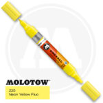 Molotow One4all Ακρυλικός Μαρκαδόρος 220 Neon Yellow Fluo (TWIN 1,5 - 4 mm)