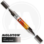 Molotow One4all Ακρυλικός Μαρκαδόρος 223 Metallic Black (TWIN 1,5 - 4 mm)