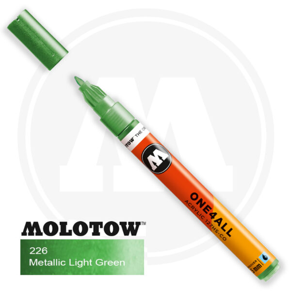 Molotow One4all Ακρυλικός Μαρκαδόρος 226 Metallic Light Green (1,5mm)