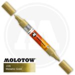 Molotow One4all Ακρυλικός Μαρκαδόρος 228 Metallic Gold (TWIN 1,5 - 4 mm)
