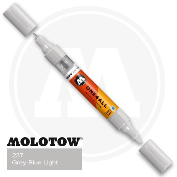 Molotow One4all Ακρυλικός Μαρκαδόρος 237 Grey Blue Light (TWIN 1,5 - 4 mm)