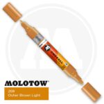 Molotow One4all Ακρυλικός Μαρκαδόρος 208 Ochre Brown Light (TWIN 1,5 - 4 mm)