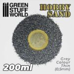 Thin Hobby Sand - Dark Grey 200ml - Λεπτή Άμμος για Μοντελισμό (Σκούρο Γκρί) 200ml