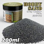 Thin Hobby Sand - Dark Grey 200ml - Λεπτή Άμμος για Μοντελισμό (Σκούρο Γκρί) 200ml