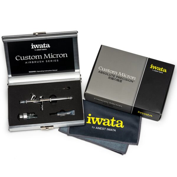 ICM2002 Iwata Custom Micron CM-B Gravity Feed Dual Action Airbrush (0.18mm) - Αερογράφος Iwata Custom Micron CM-B (0.18mm)