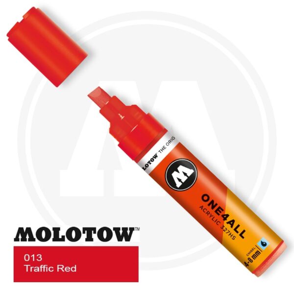 Molotow One4all Ακρυλικός Μαρκαδόρος 013 Traffic Red (4-8mm)