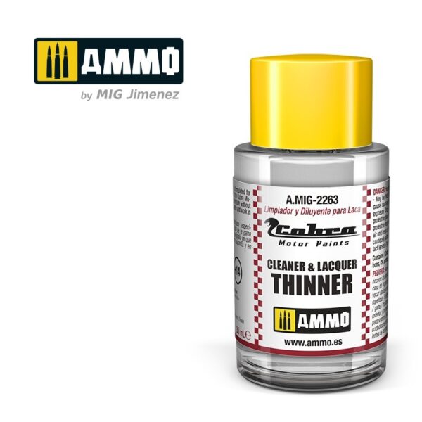 Cobra Motor Paints by AMMO - Cobra Motor Cleaner & Thinner Lacquer 30ml