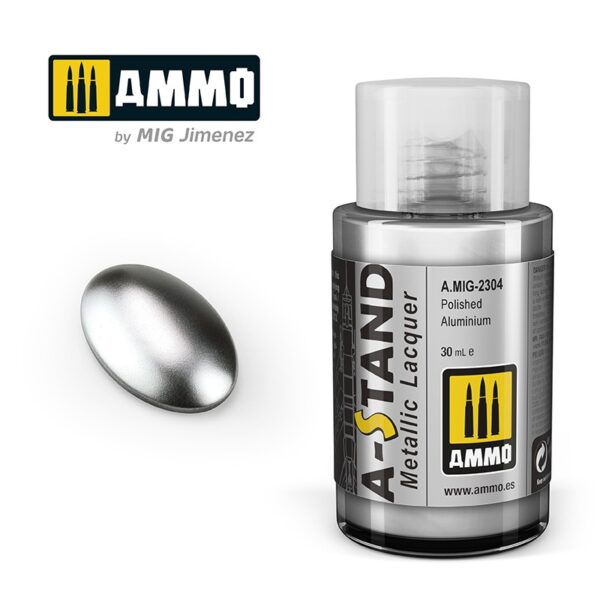 A-STAND Polished Aluminium 30ml