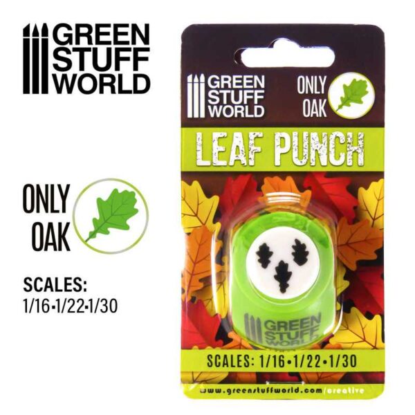Miniature Leaf Punch LIGHT GREEN / Κοφτάκι Φύλλων (Κλίμακας 1/16 1/22 1/30)