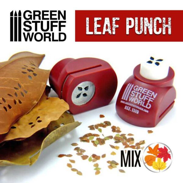Miniature Leaf Punch RED / Κοφτάκι Φύλλων (Κλίμακας 1/35 1/43 1/48)
