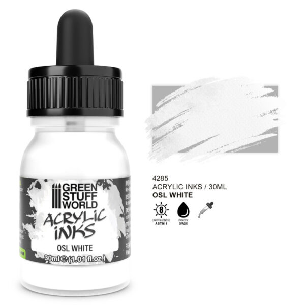 Acrylic Ink Opaque - OSL White (30ml)