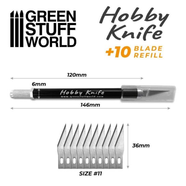 Craft Knife with 10 Spare Blades - Κοπίδι με 10 Ανταλλακτικές Λεπίδες
