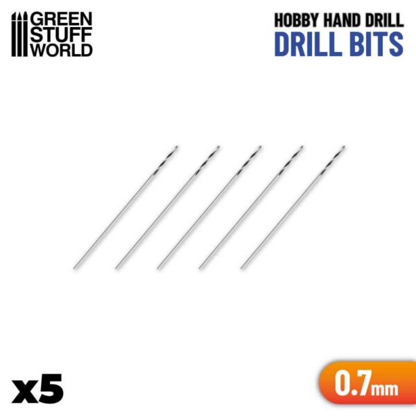 Drill bits 5 x 0.7 mm για Τρυπάνι Μοντελισμού Χειρός