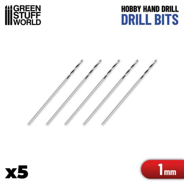Drill bits 5 x 1mm για Τρυπάνι Μοντελισμού Χειρός