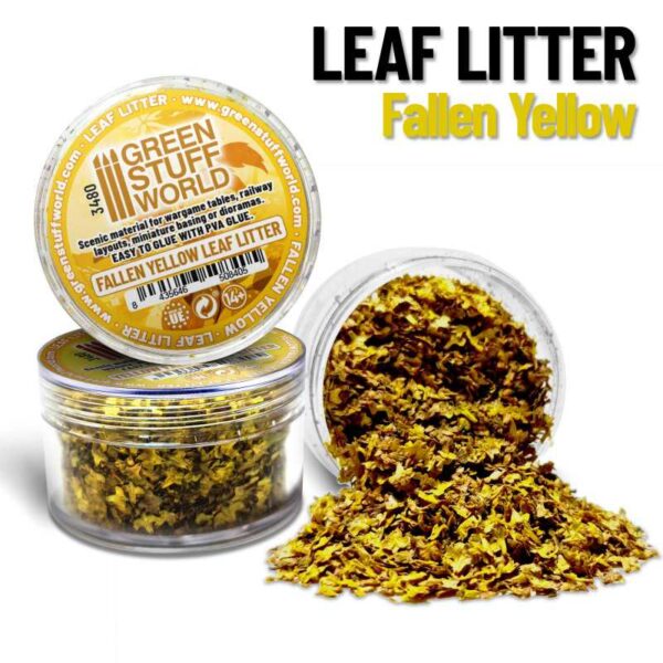 Leaf Litter FALLEN YELLOW - Κομματάκια Φύλλων (10gr.)