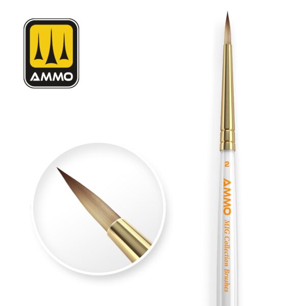 AMMO MIG Collection Brushes Conical Ø2