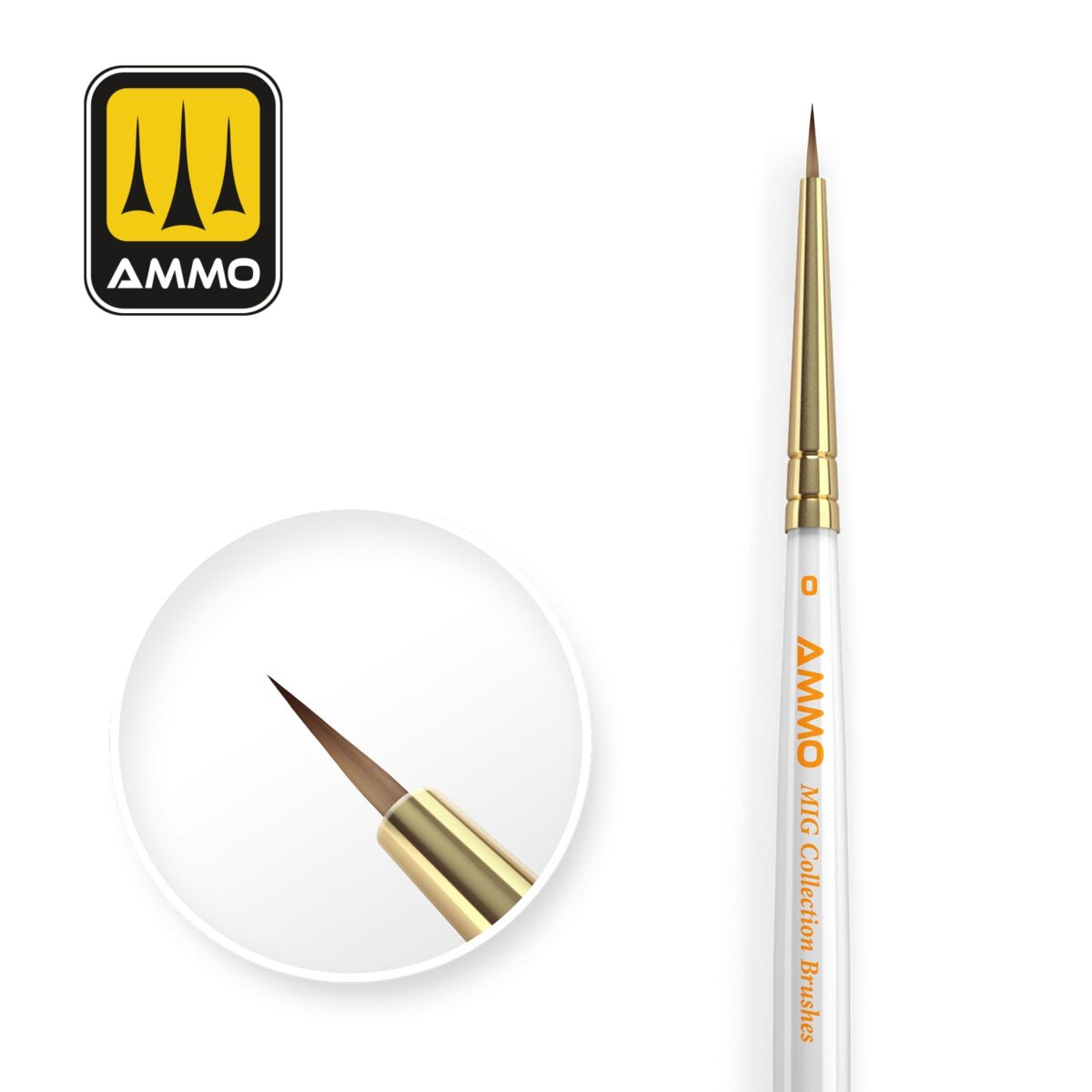 AMMO MIG Collection Brushes Conical Ø0