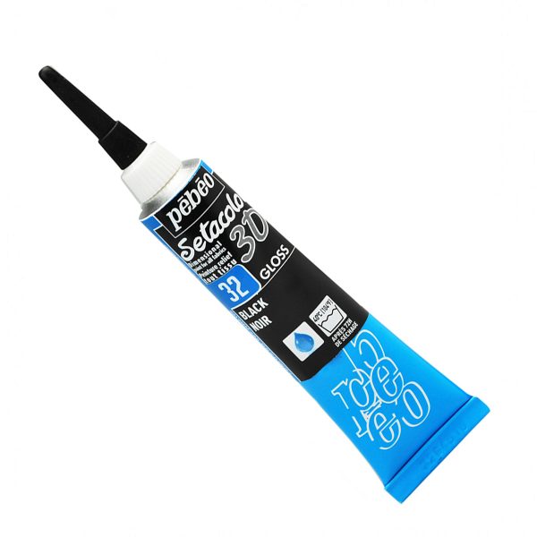 SETACOLOR 3D GLOSS EFFECT PEBEO - BLACK (20ml)