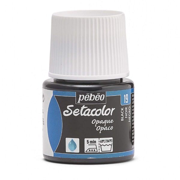 SETACOLOR OPAQUE PEBEO - BLACK (45ml)