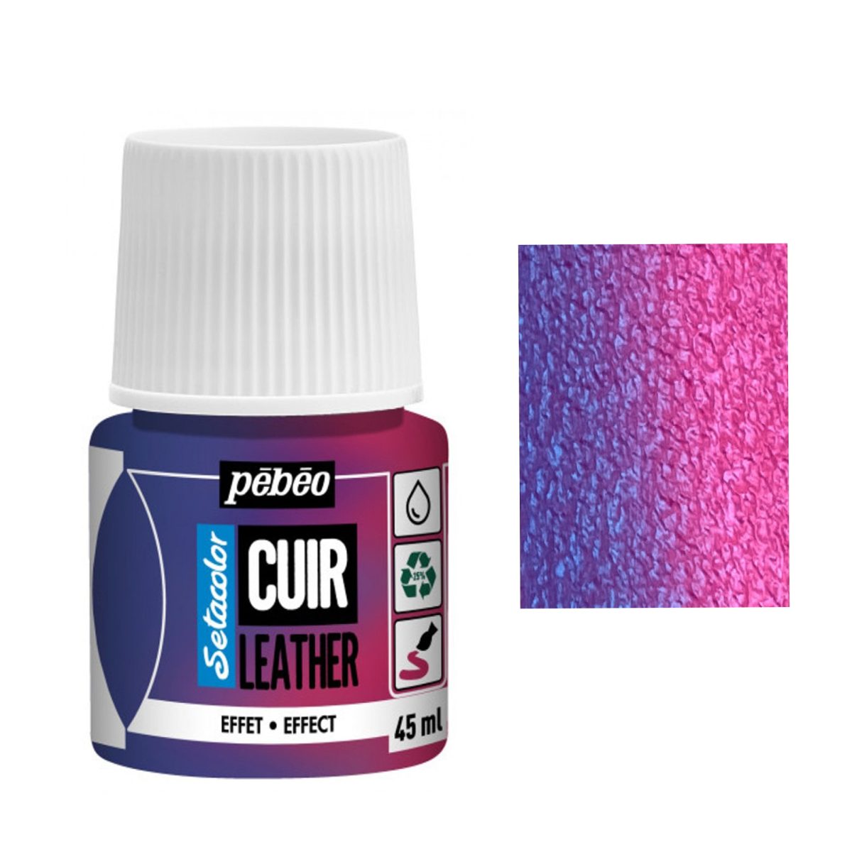 ΧΡΩΜΑ LEATHER PEBEO PINK/BLUE CHAMELEON (45ml)