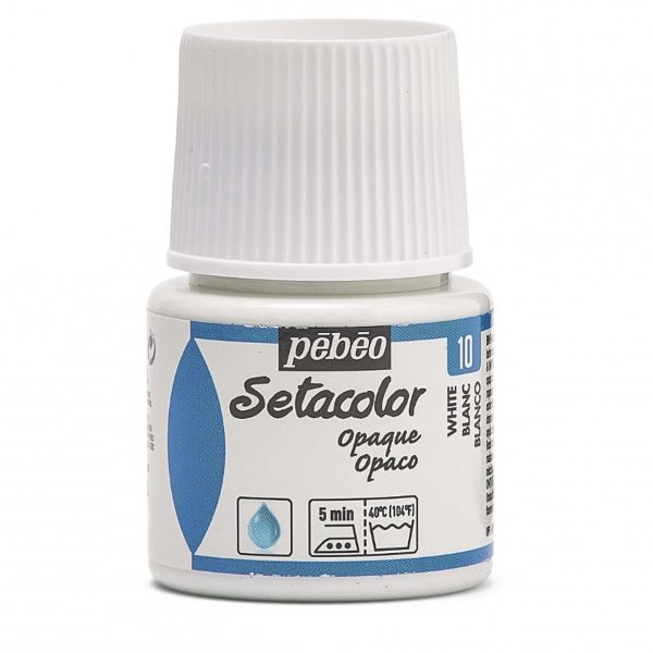 SETACOLOR OPAQUE PEBEO - WHITE (45ml)