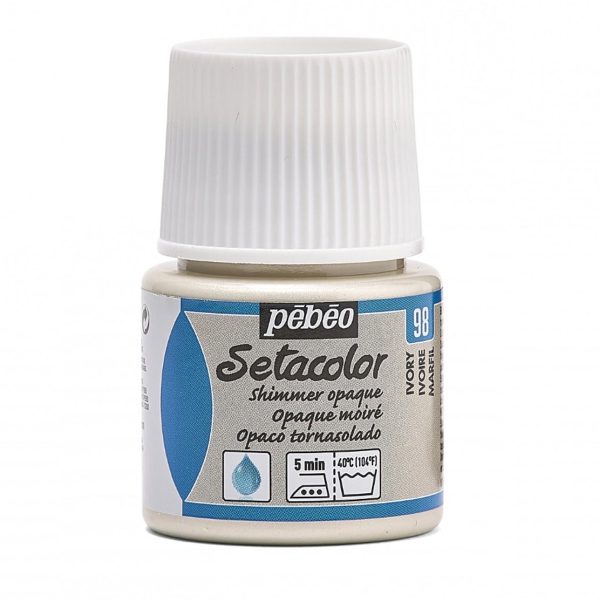 SETACOLOR SHIMMER OPAQUE PEBEO - IVORY (45ml)