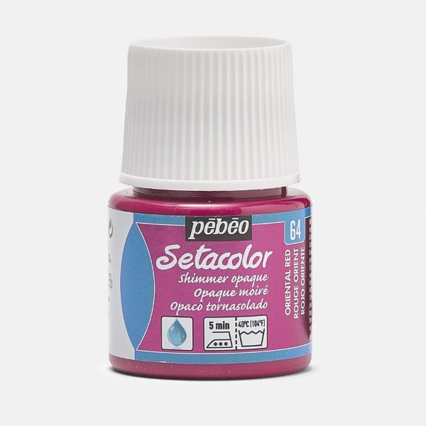 SETACOLOR SHIMMER OPAQUE PEBEO - ORIENTAL RED (45ml)